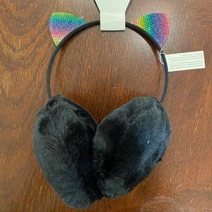 Tucker + Tate black cat ear muffs